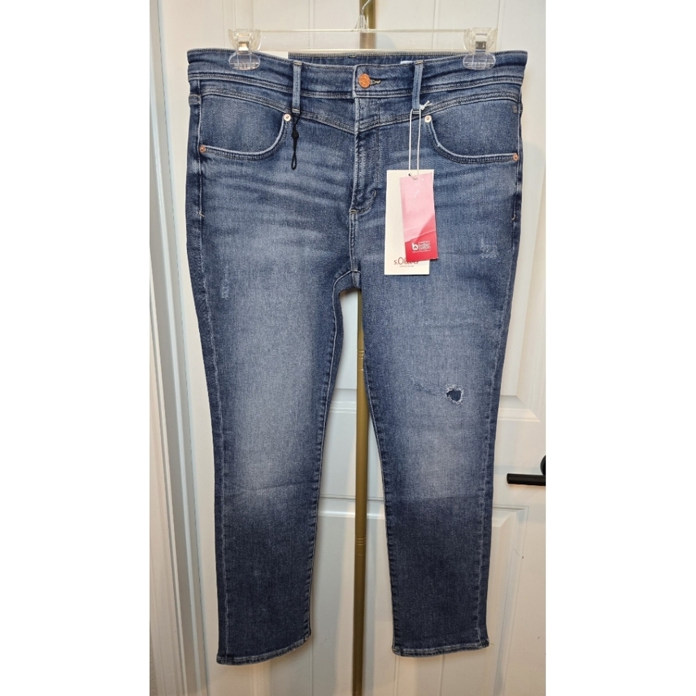 S.Oliver Womens Jeans Betsy mid Rise Slim Ankle New Size 14